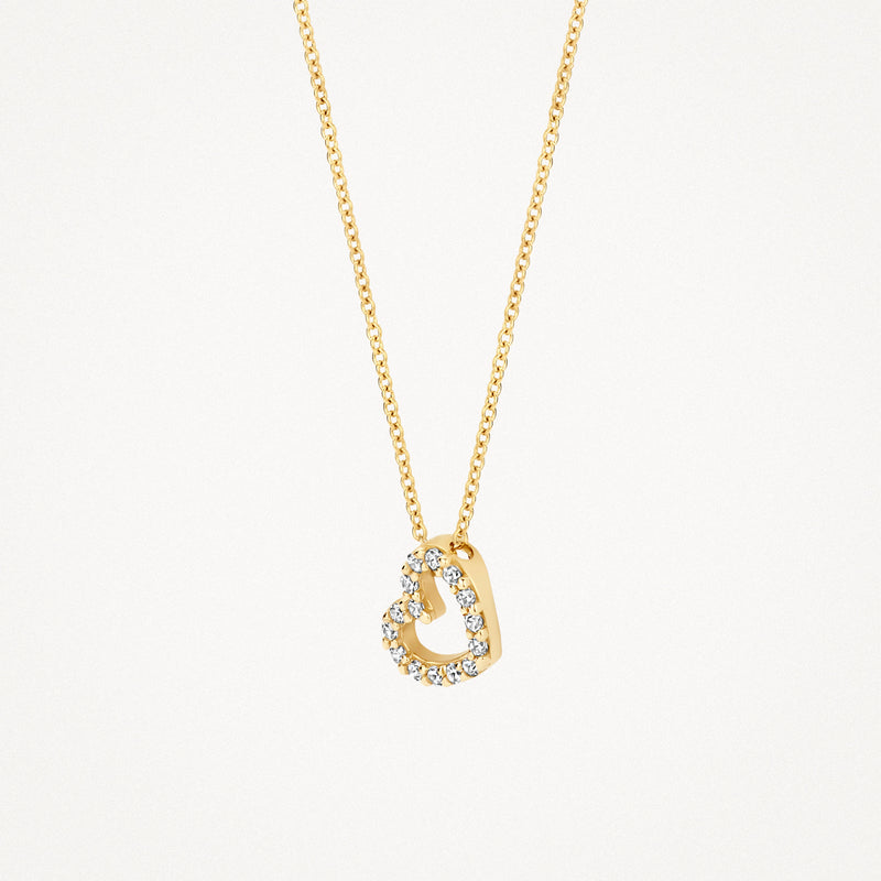 Necklace 3072YZI - 14k Yellow Gold with Zirconia