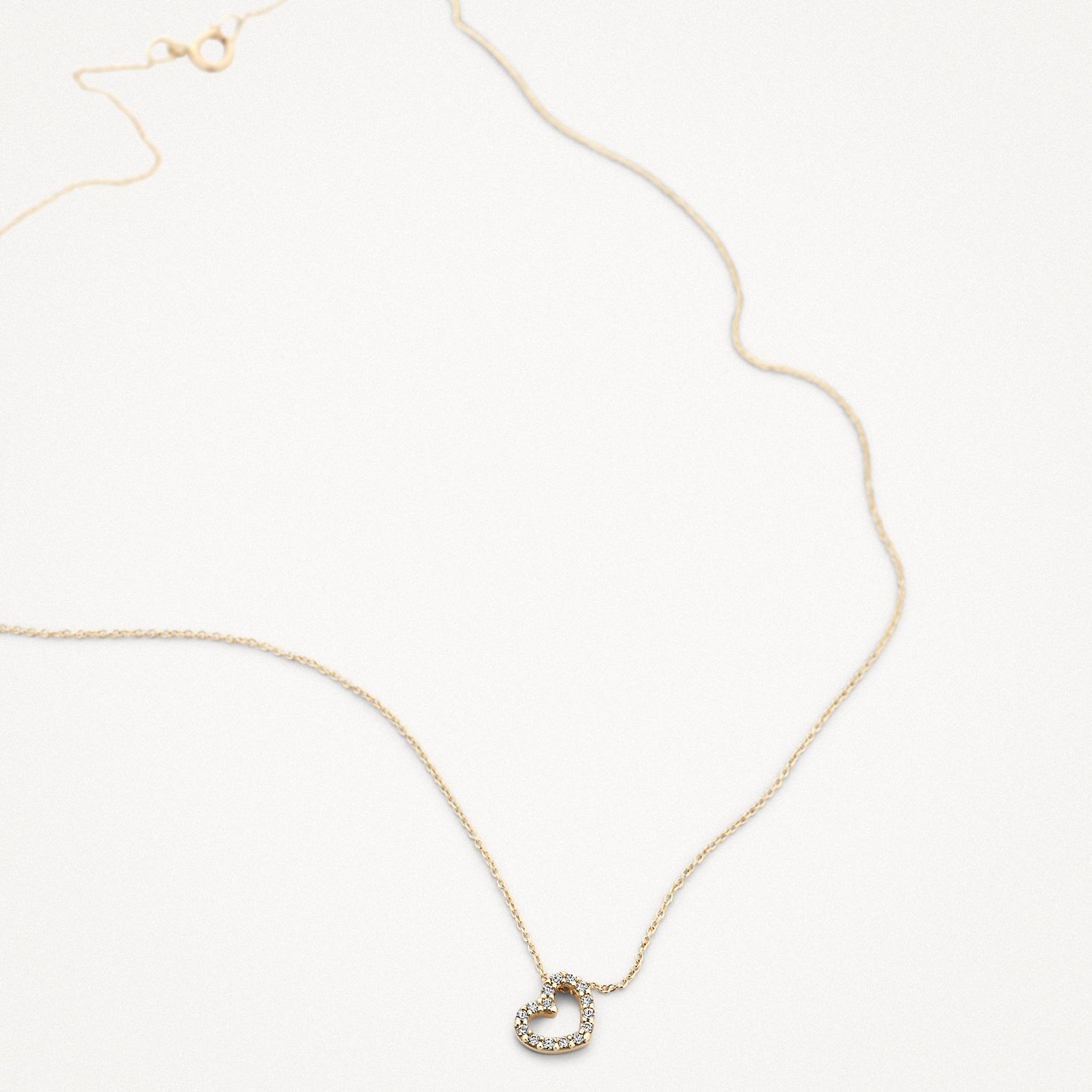 Halskette 3072WZI - 585er Weißgold mit Zirkonia