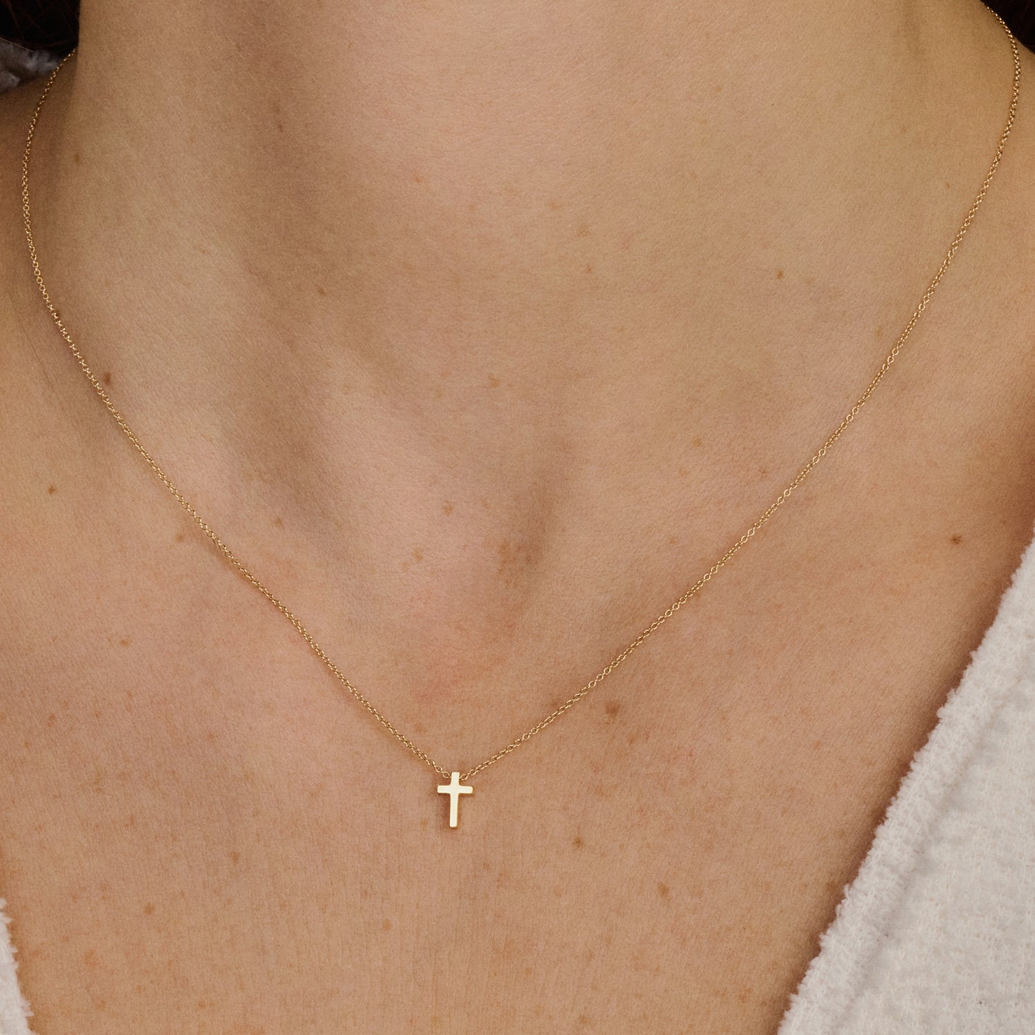 Kruis ketting 14k goud