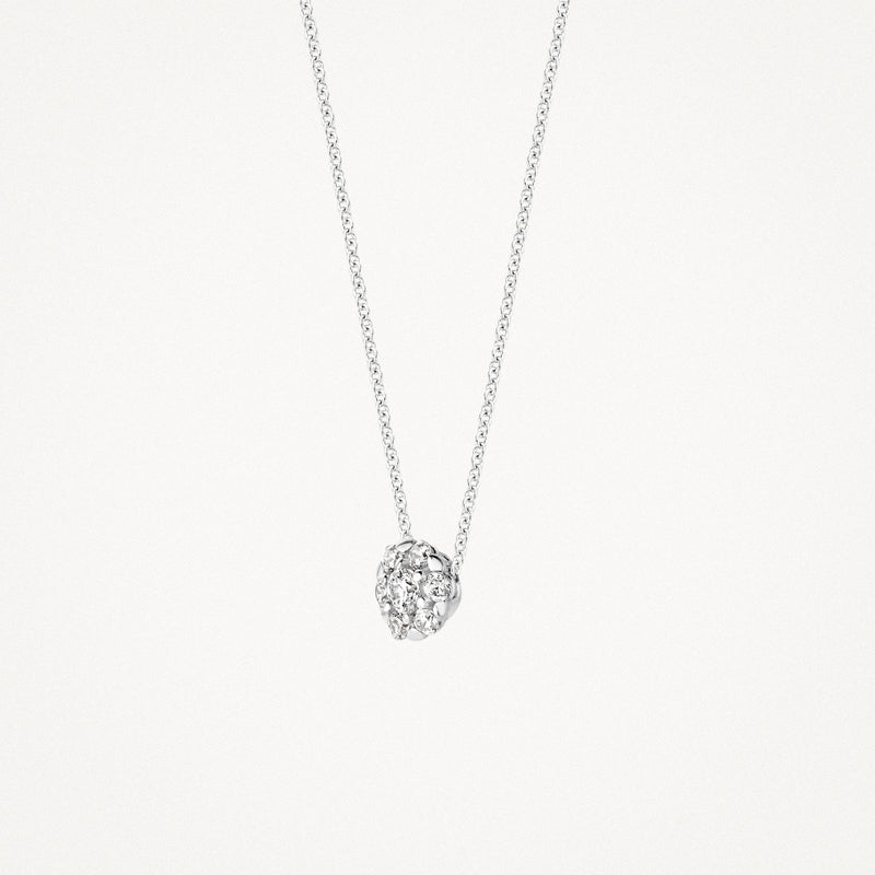 Necklace 3097WZI - 14k Whitegold with Zirconia