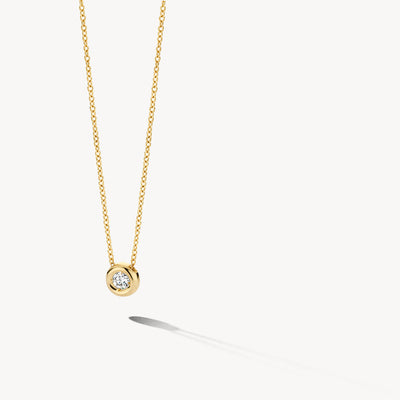 Halskette 3113YDI - 585er Gelbgold mit Diamanten