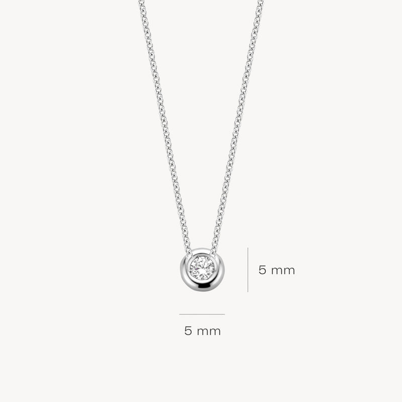 Necklace 3114WDI - 14k White Gold with diamond