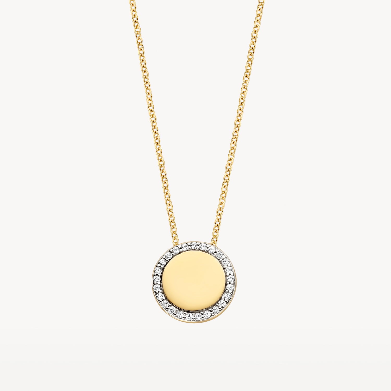 Necklace 3124YZI - 14k Yellow Gold with Zirconia