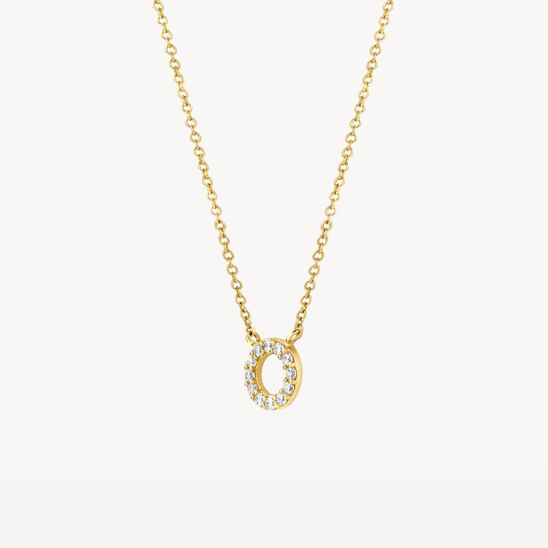 Necklace 3125YZI - 14k Yellow Gold with Zirconia