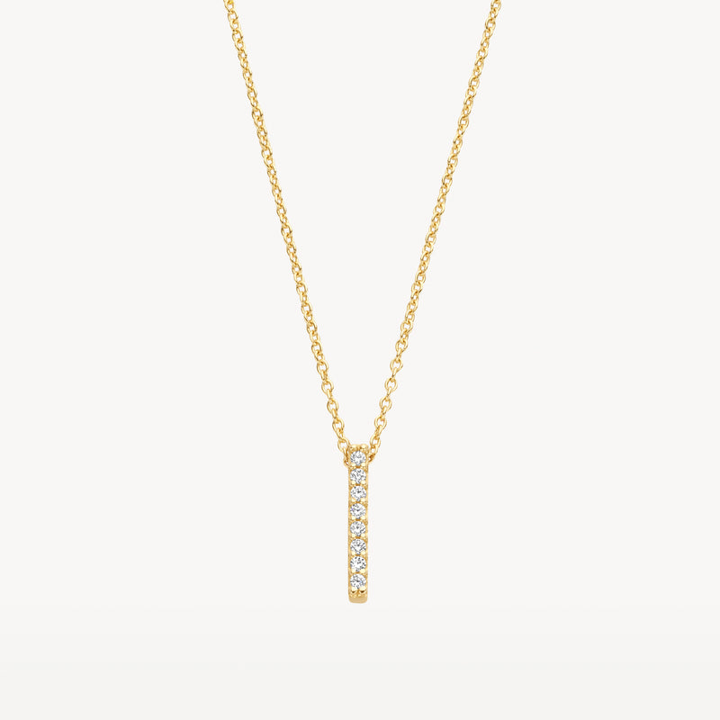 Necklace 3133YZI - 14k Yellow gold with zirconia