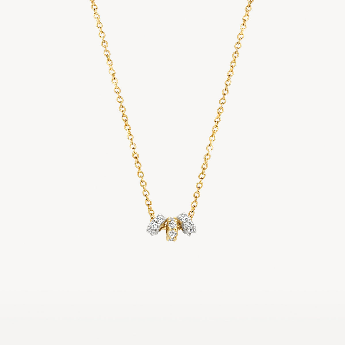 14k Witgoud Collier Blush Jewels 3072BZI Blush Gold Jewels