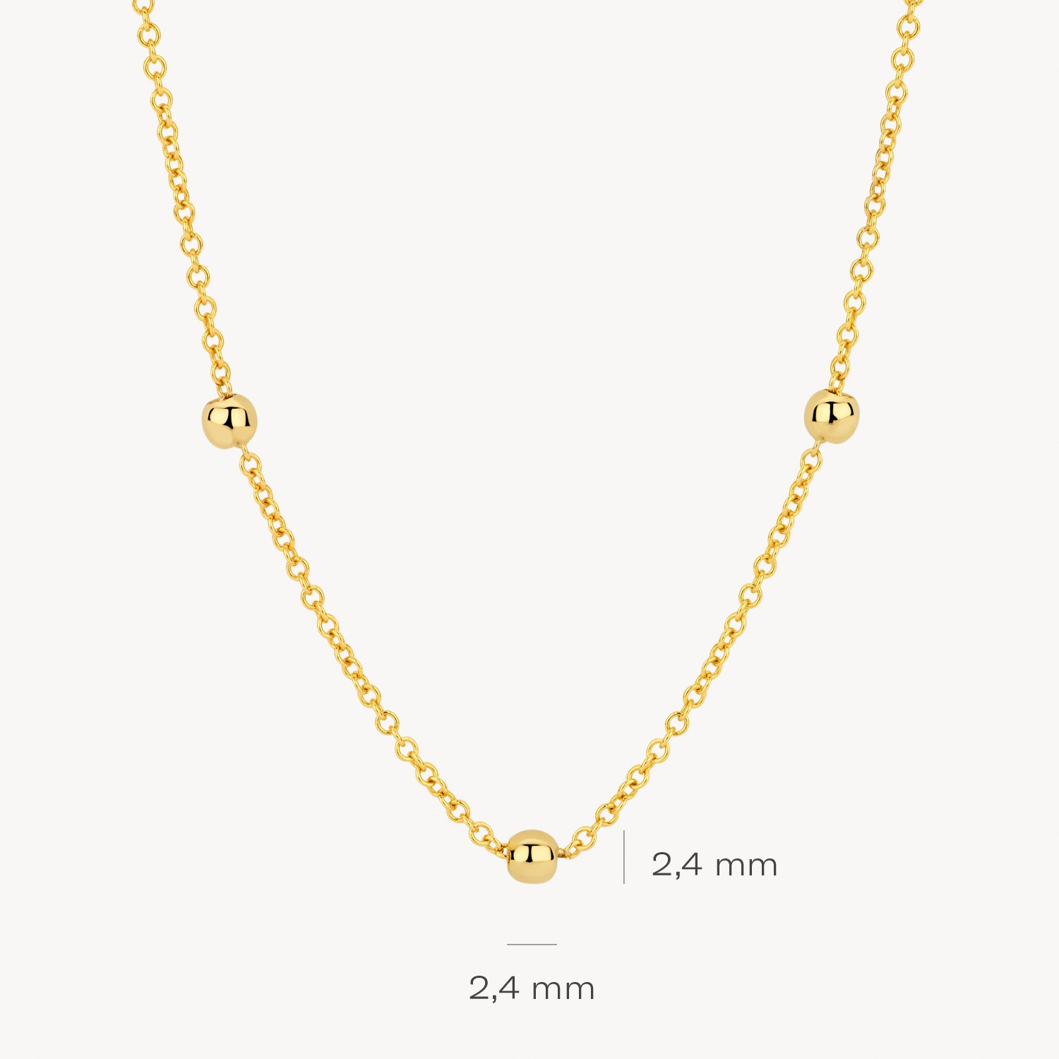 Collier 3145YGO - Or jaune 14 carats