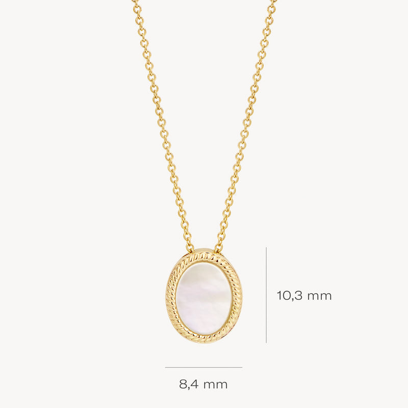 Necklace 3154YMP - 14k Yellow gold with Mother of Pearl