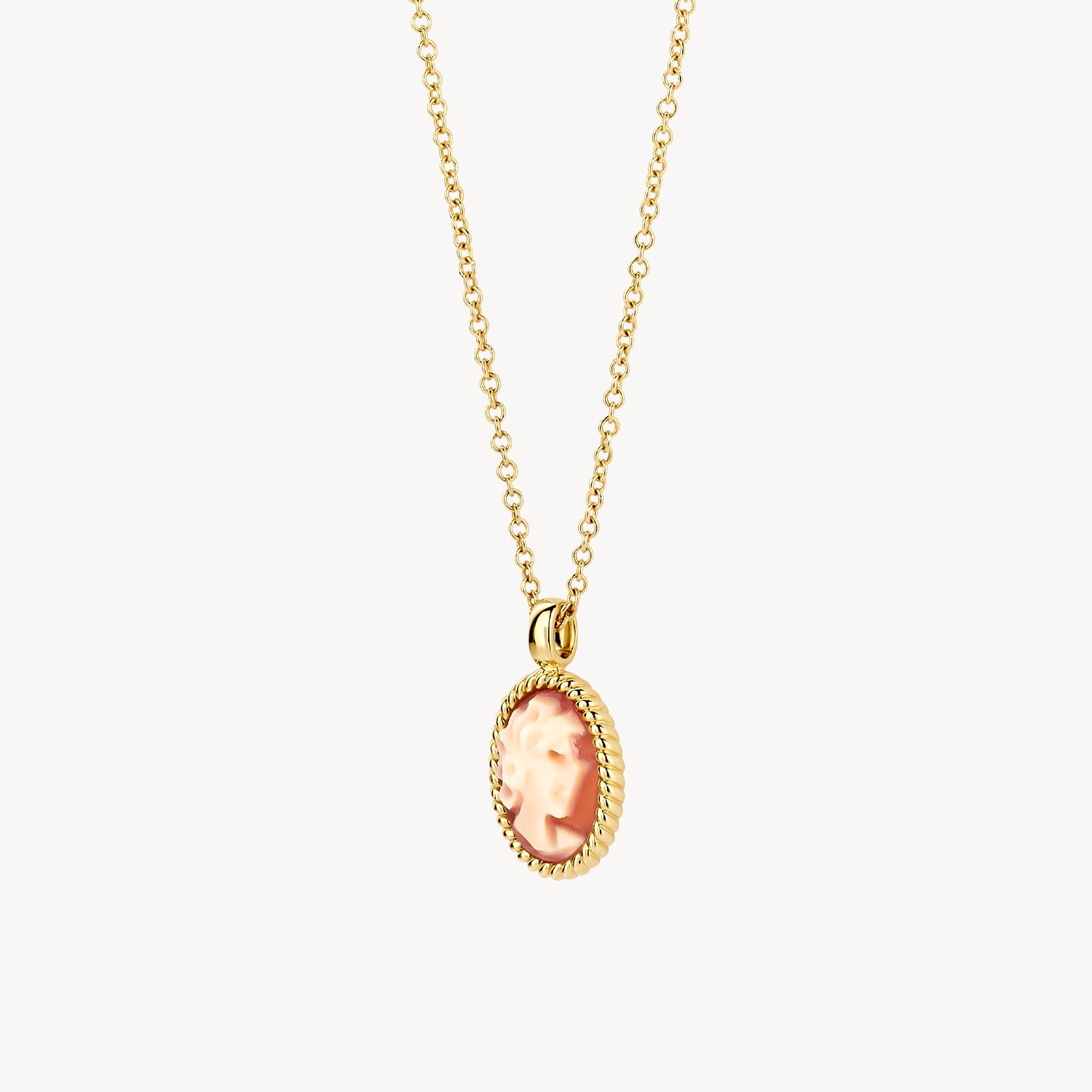 Necklace 3167YCA - 14k Yellow Gold with Cameo