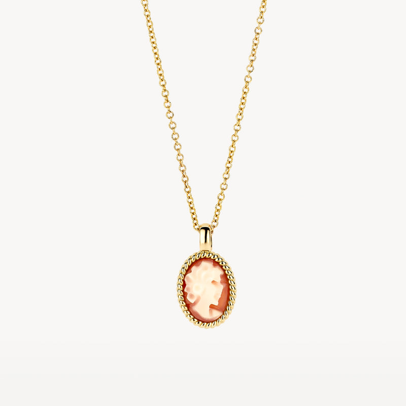 Necklace 3167YCA - 14k Yellow Gold with Cameo