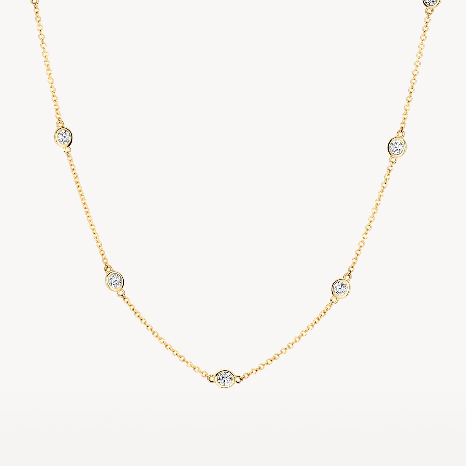 Halskette 3172YZI - 585er Gelbgold mit Zirkonia