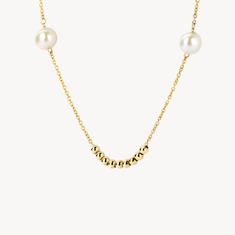 Collier 3183YPW - Or jaune 14k avec perles