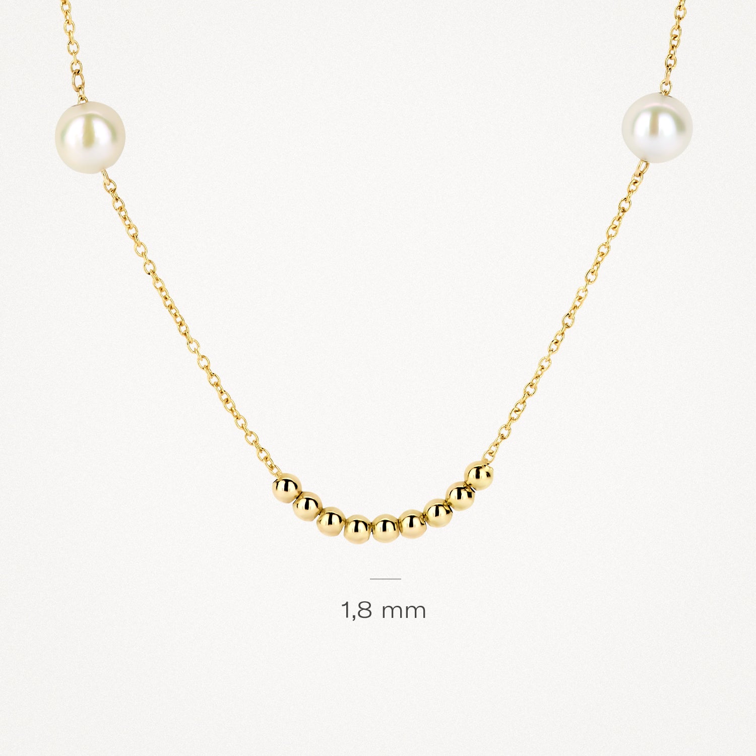 Necklace 3183YPW - 14k Yellow Gold with Pearls