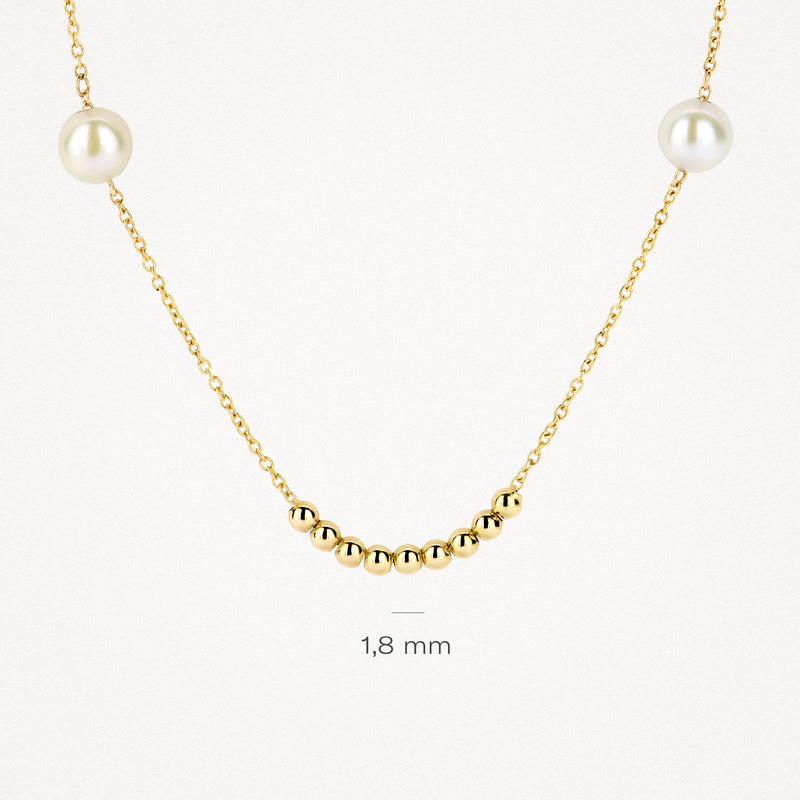 Necklace 3183YPW - 14k Yellow Gold with Pearls