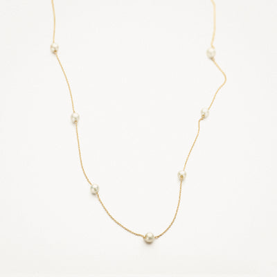 Collier 3185YPW - 14k Geelgoud met Parels