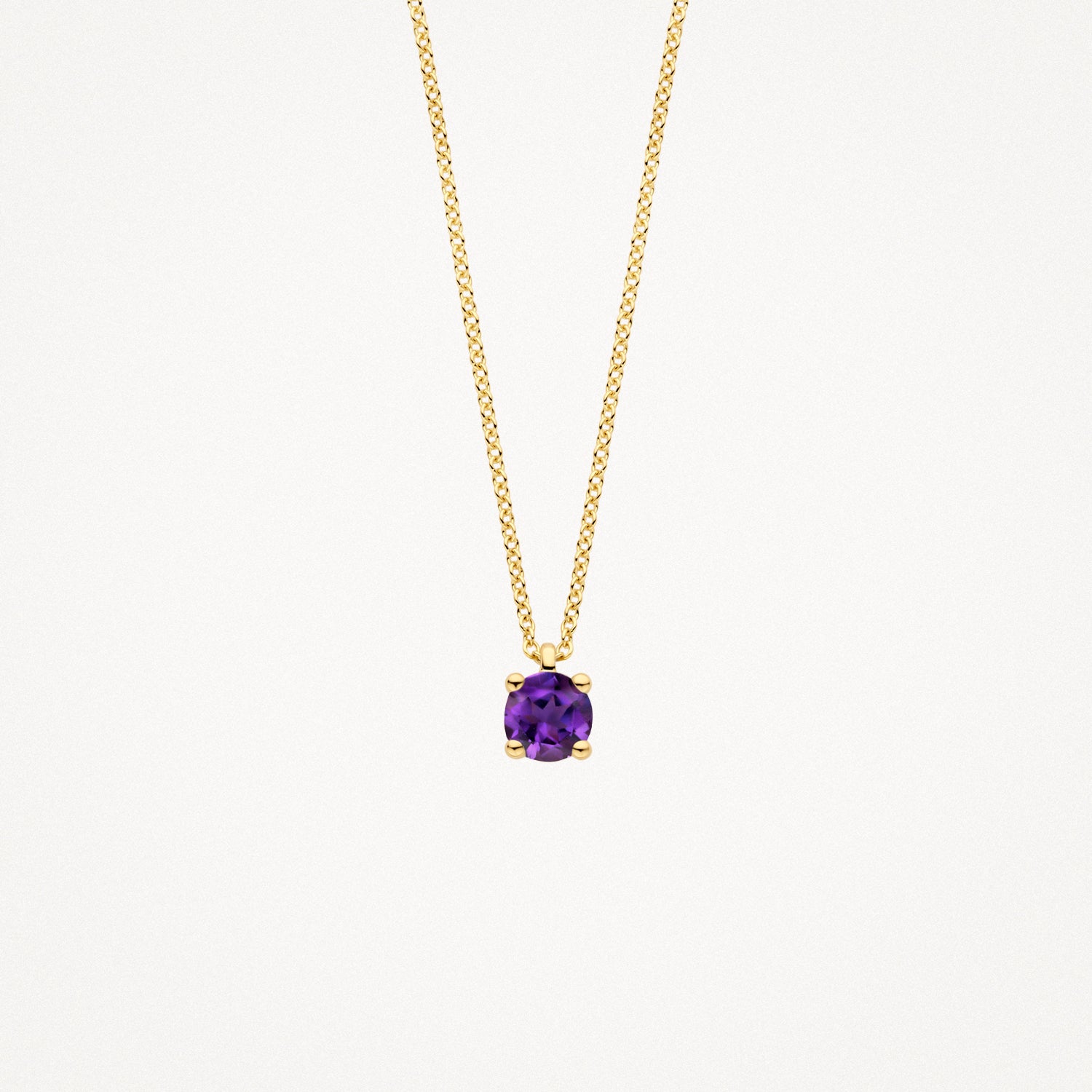 Ketting met Hanger Amethyst 14k goud