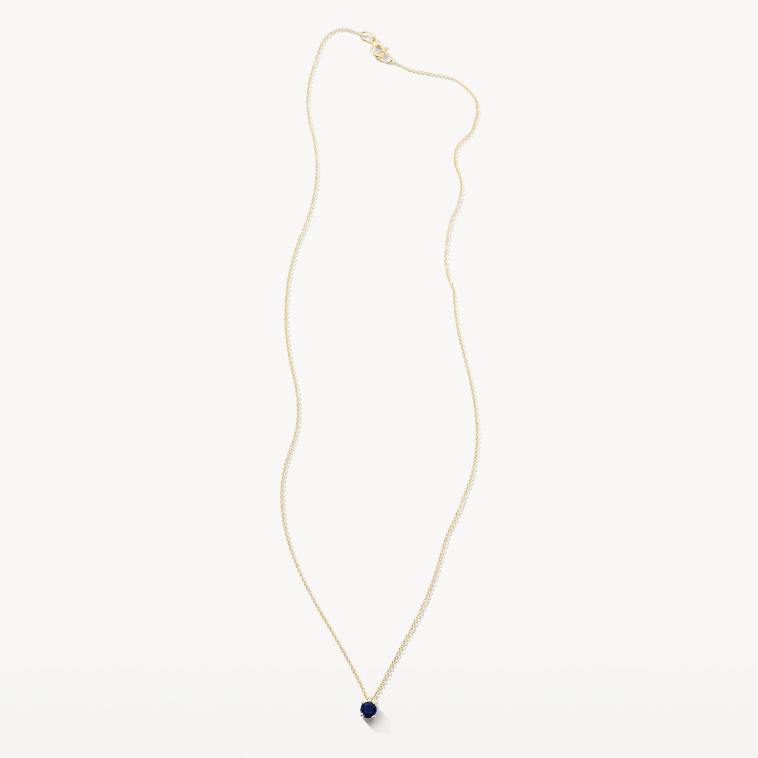 Collier (Septembre) 3200YBS - Or jaune 14k avec saphir bleu