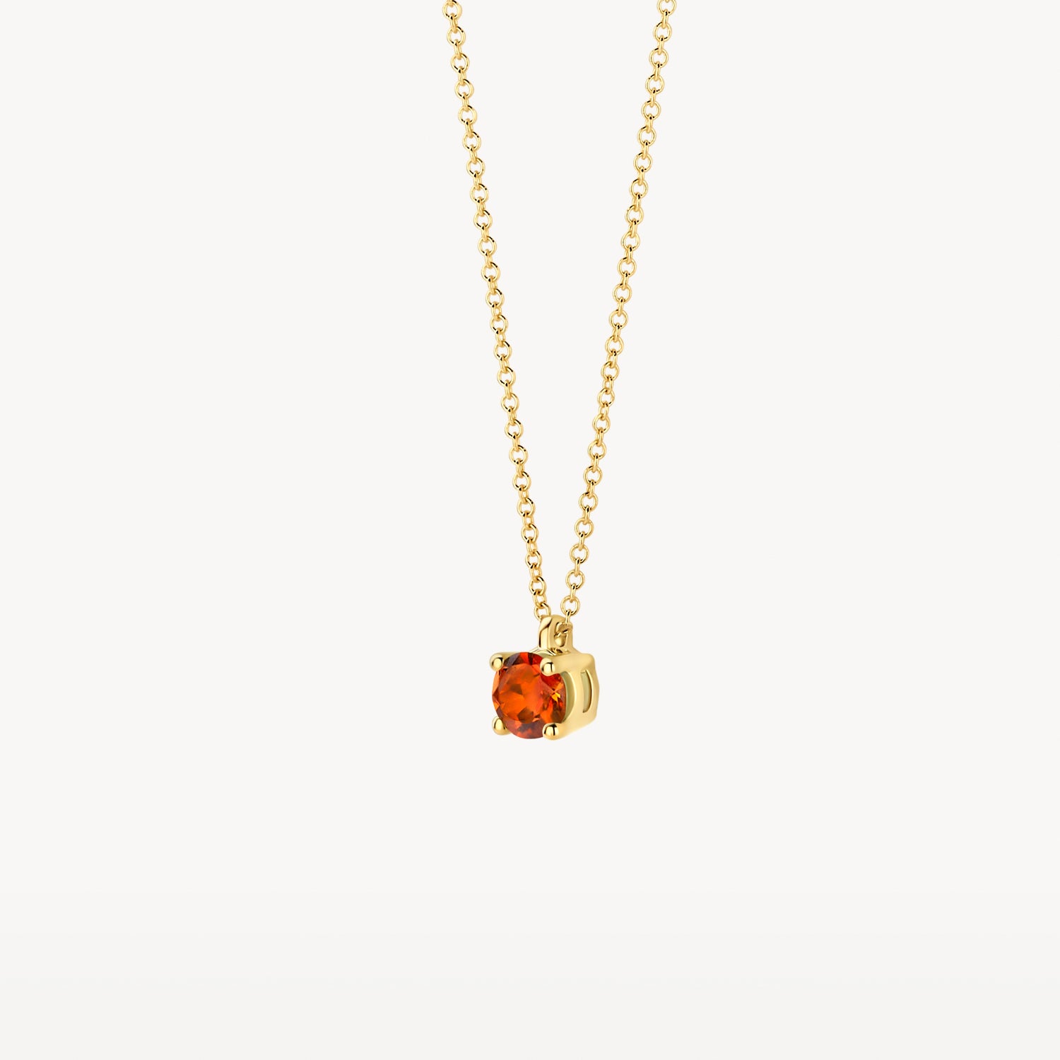 Collier (November) 3200YCI - 14k Geel Goud met Madera Citrien