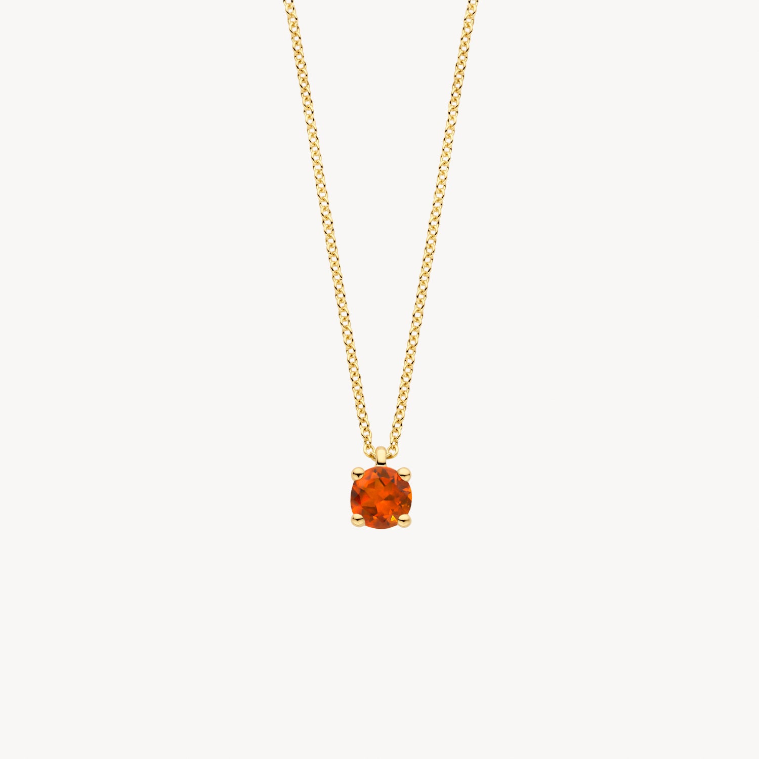 Collier (Novembre) 3200YCI - Or jaune 14k avec Madera Citrine