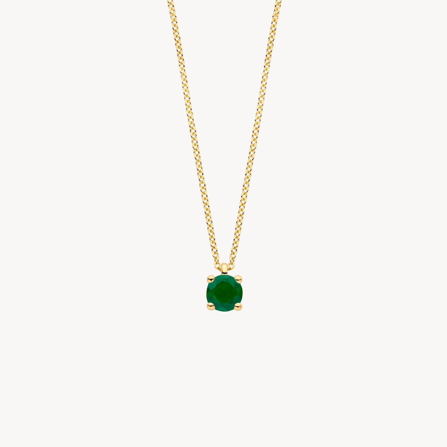 Necklace 3200YEM - 14k Yellow gold with Emerald