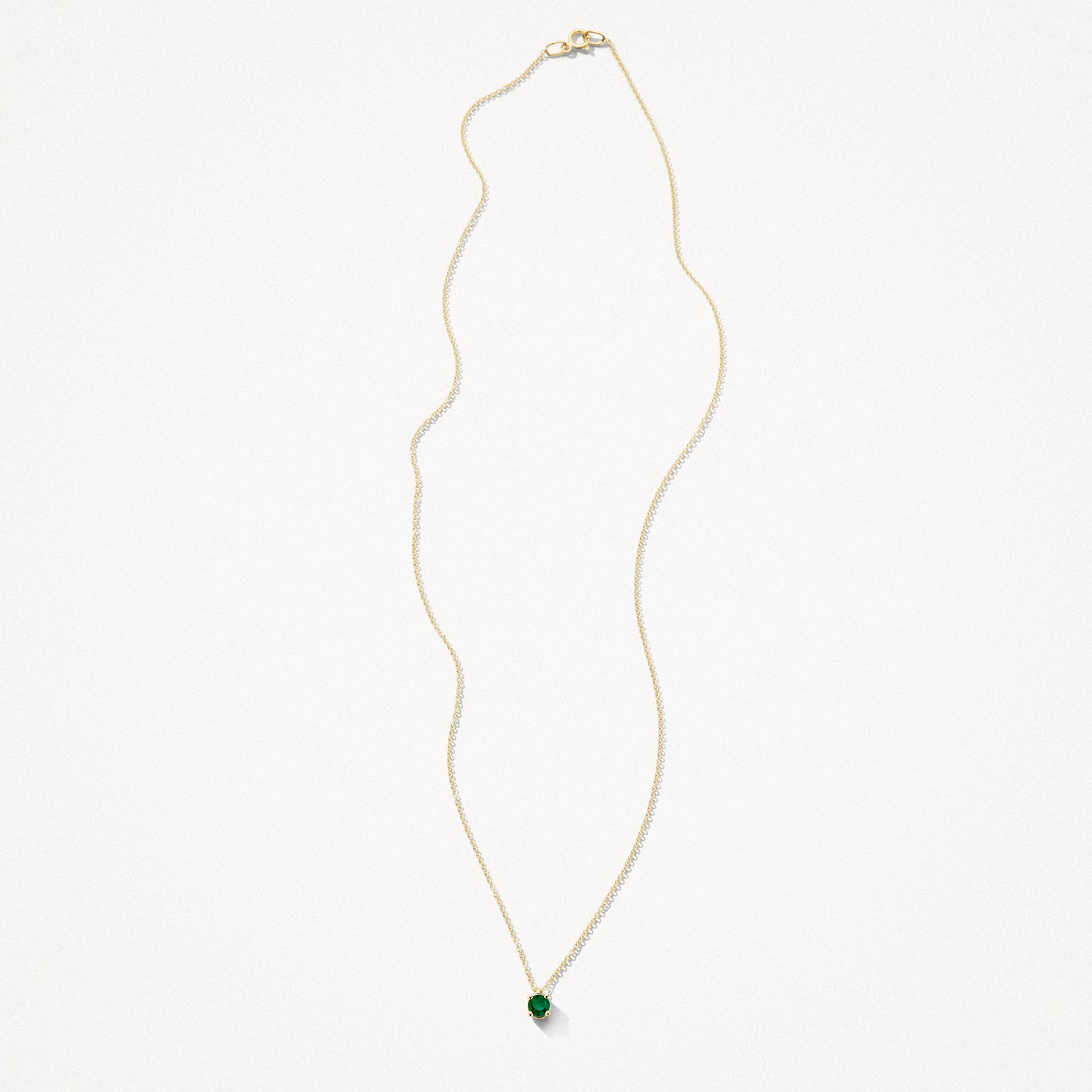 Collier (Mei) 3200YEM - 14k Geel Goud met Smaragd