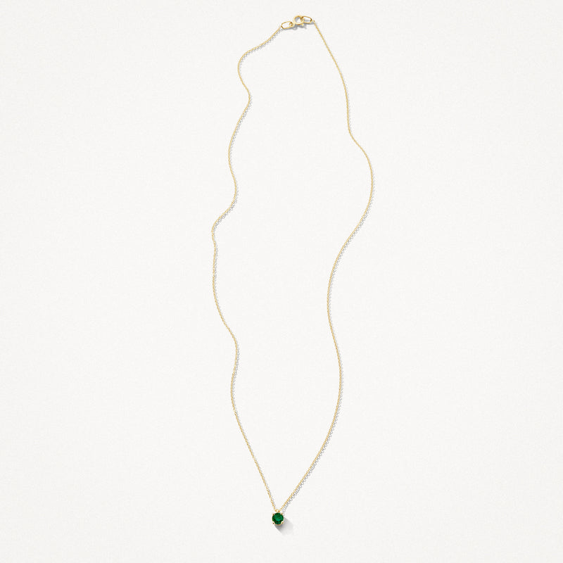 Collier (Mei) 3200YEM - 14k Geel Goud met Smaragd