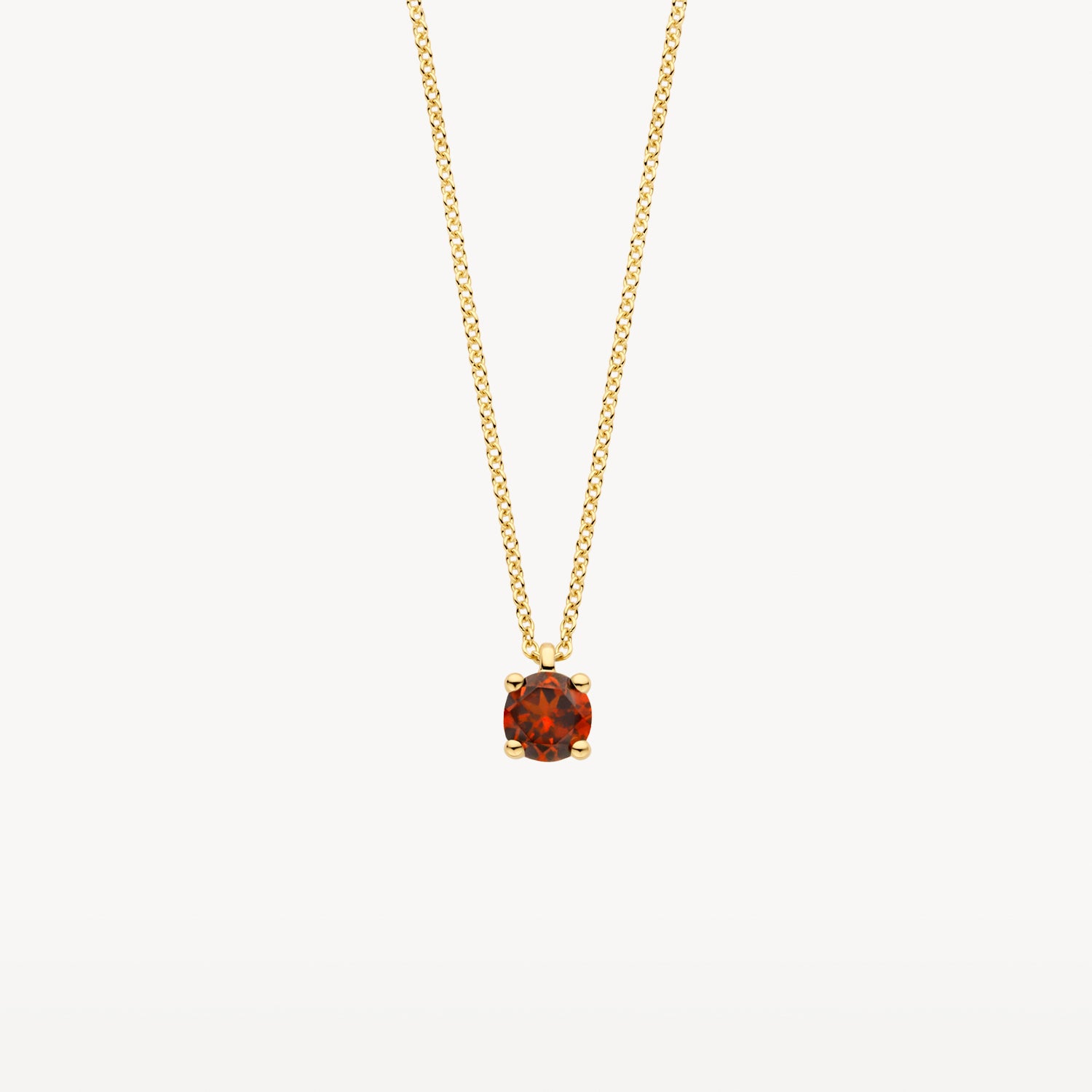 Necklace 3200YGA - 14k Yellow gold with garnet