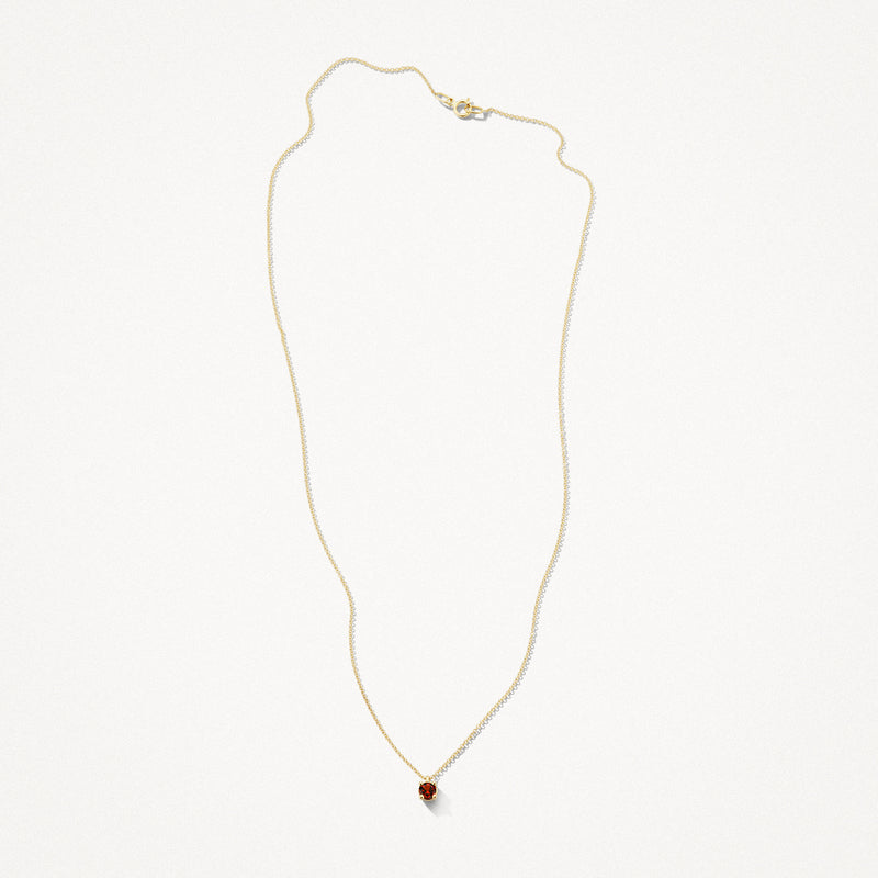 Necklace 3200YGA - 14k Yellow gold with garnet