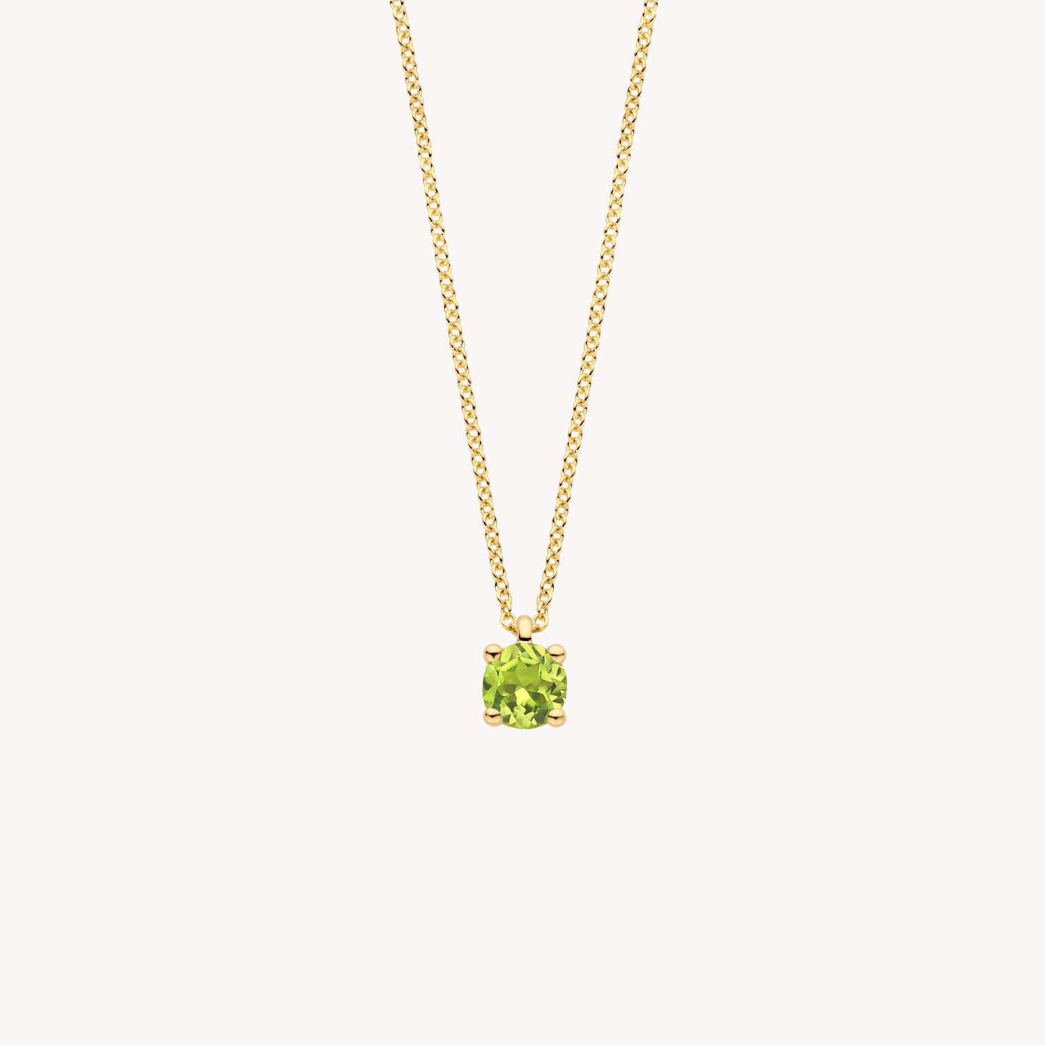 Ketting met Hanger Peridot 14k goud