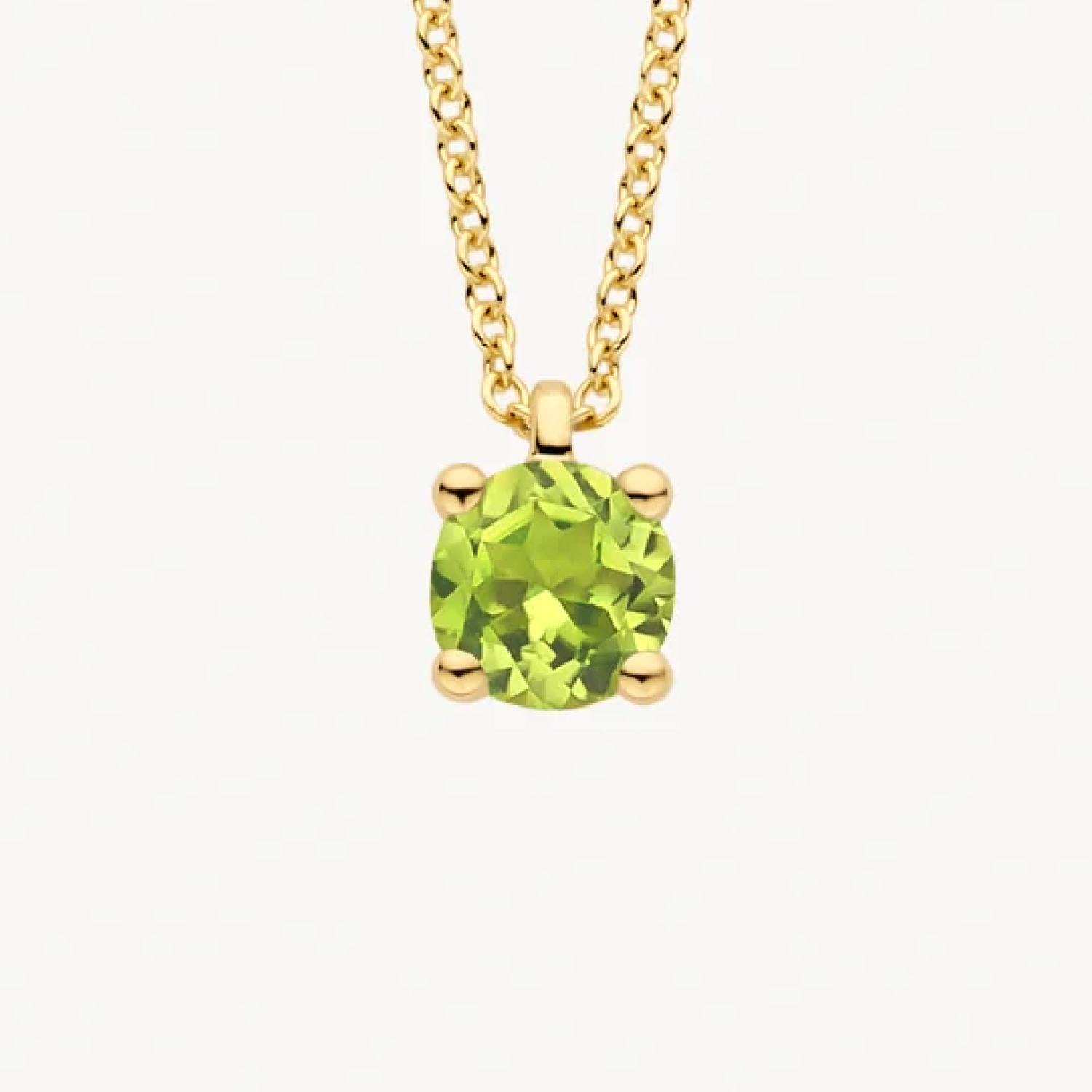 Zonder Minimumprijs - Ketting met hanger - 18 karaat Geel goud Amethist Zonder Minimumprijs - Ketting met hanger - 18 karaat Geel goud Amethist