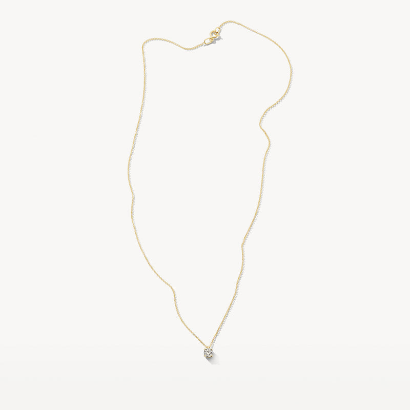 Collier (Avril) 3200YLG - Or jaune 14k avec des diamants de laboratoire