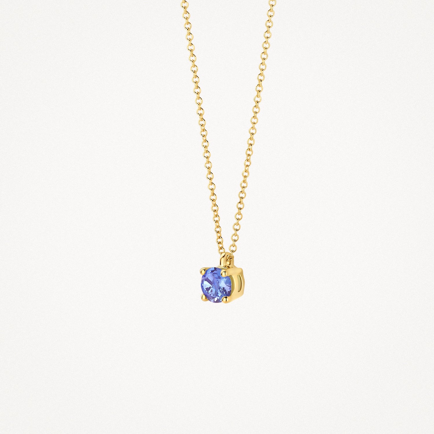 Collier (Décembre) 3200YTZ - Or jaune 14k avec Tanzanite