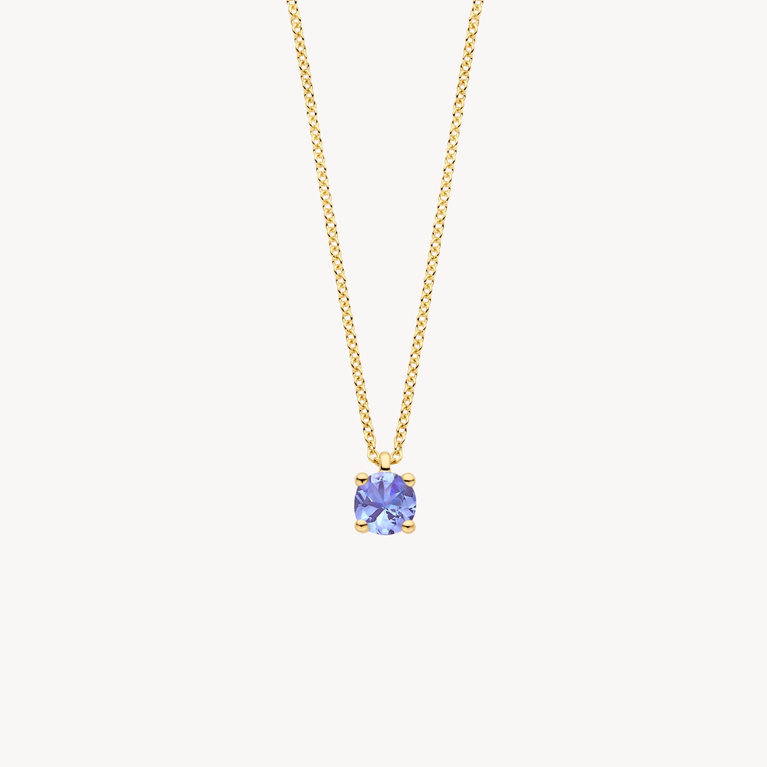 Necklace (December) 3200YTZ - 14k Yellow gold with Tanzanite