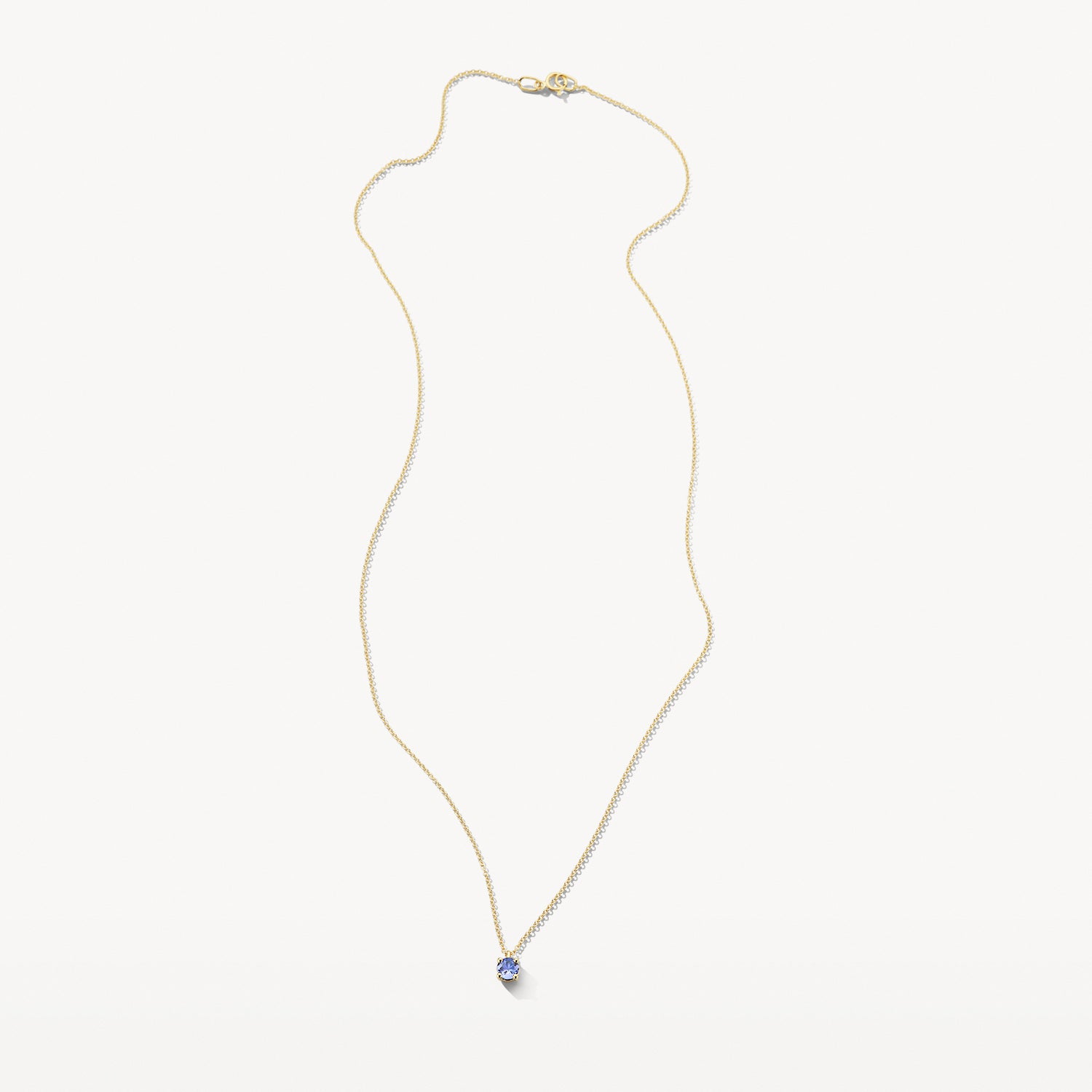 Collier (Décembre) 3200YTZ - Or jaune 14k avec Tanzanite