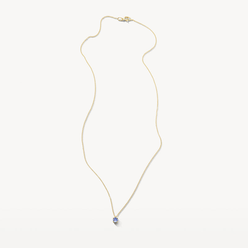 Collier (Décembre) 3200YTZ - Or jaune 14k avec Tanzanite