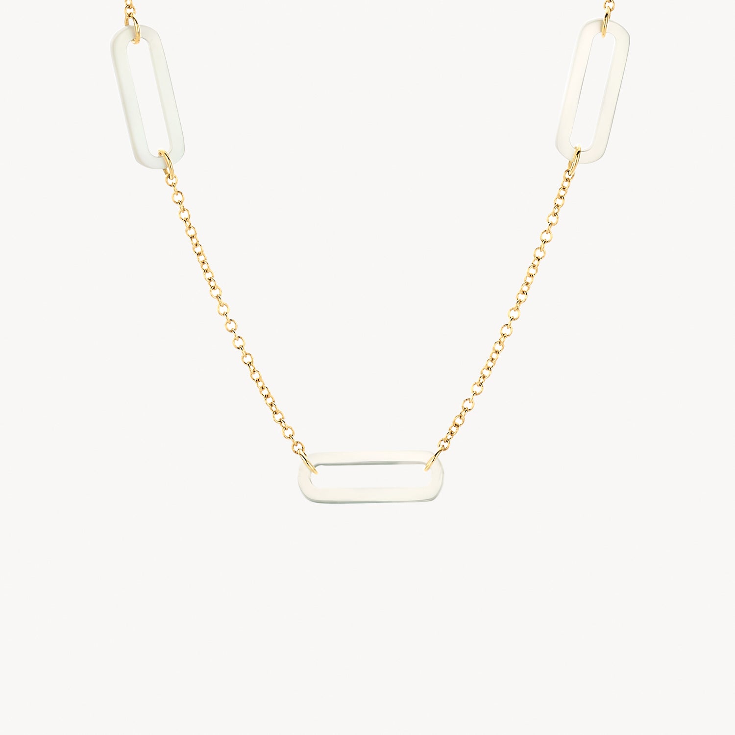 Necklace 3204YMP - 14k Gold with mother of pearl