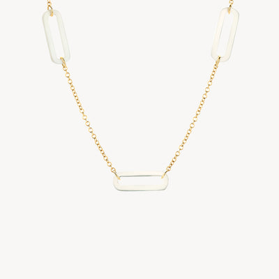 Collier 3204YMP - Or 14k avec Nacre