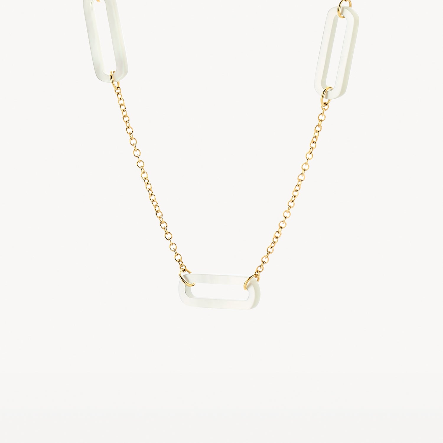 Necklace 3204YMP - 14k Gold with mother of pearl