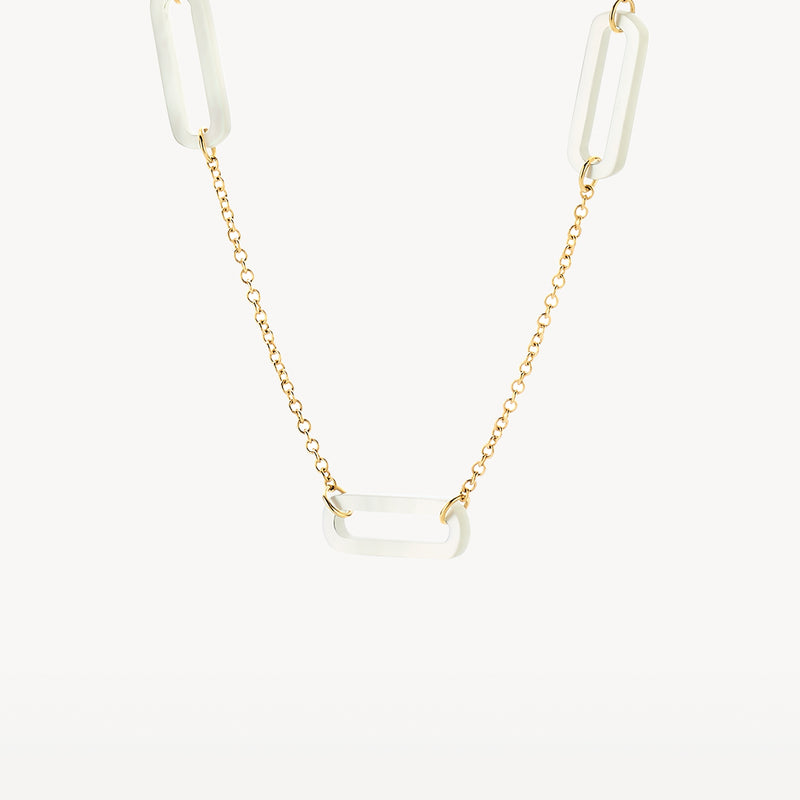 Necklace 3204YMP - 14k Gold with mother of pearl