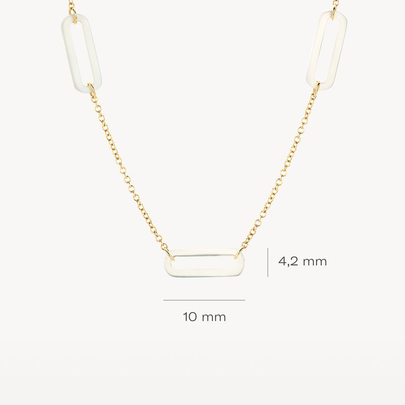 Necklace 3204YMP - 14k Gold with mother of pearl
