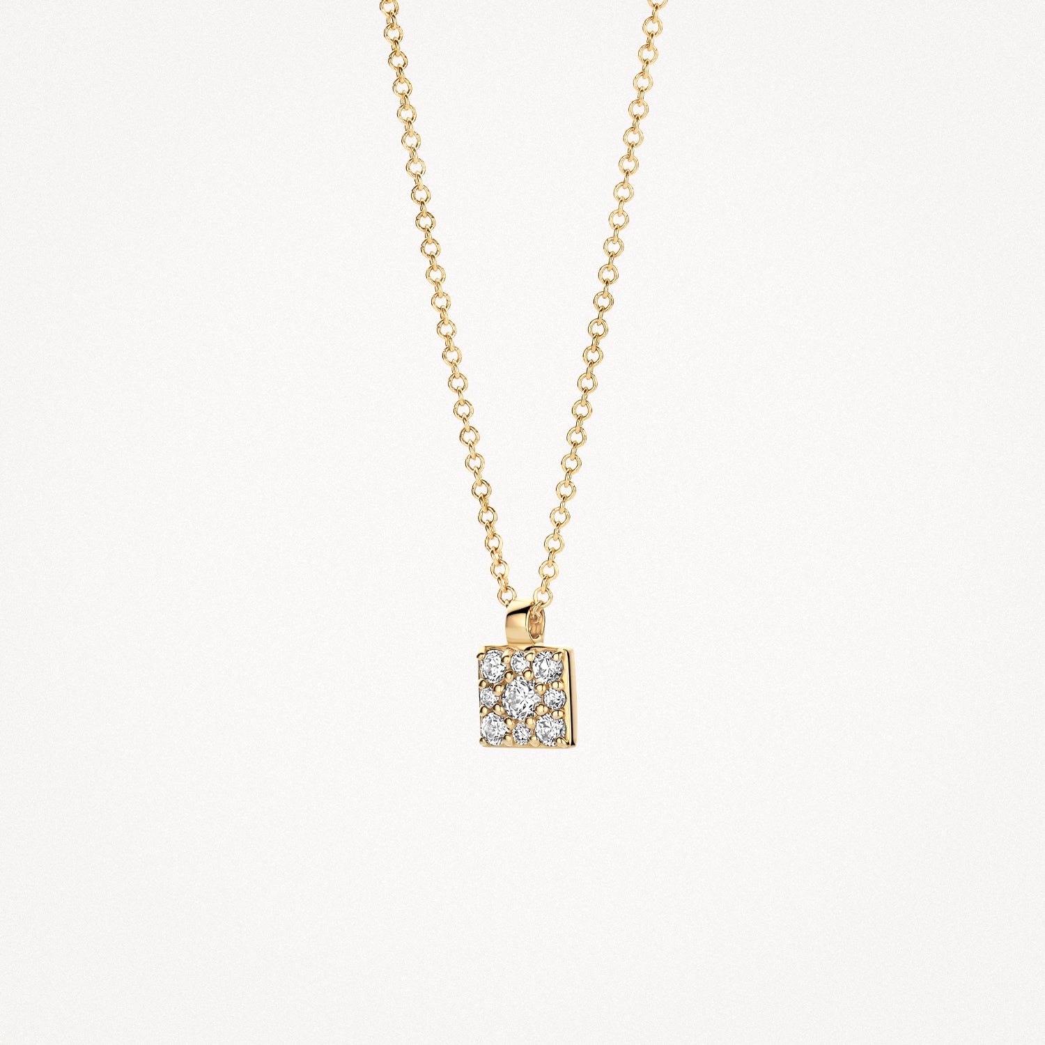 Necklace 3205YZI - 14k Gold with Zirconia