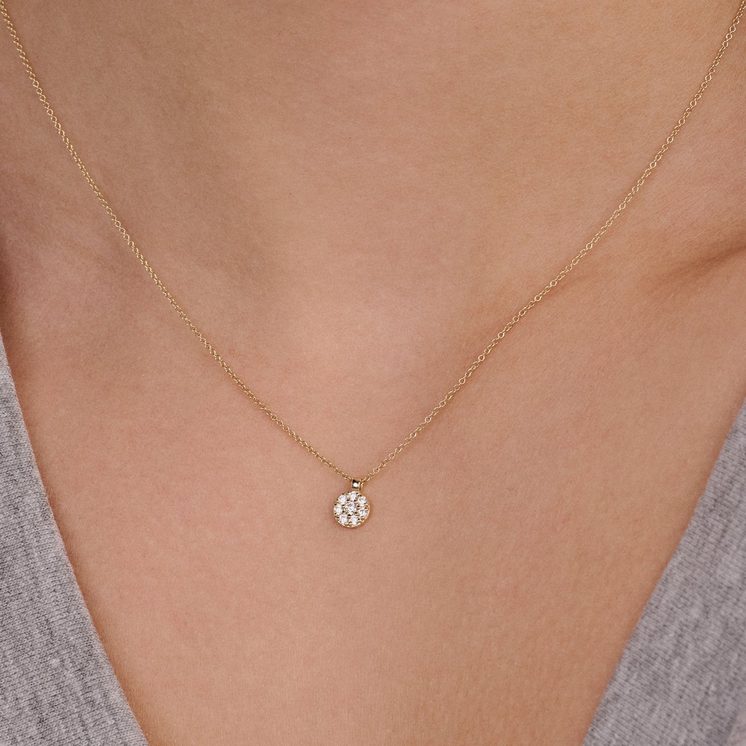 Collier 3206YZI - 14k Goud met Zirkonia
