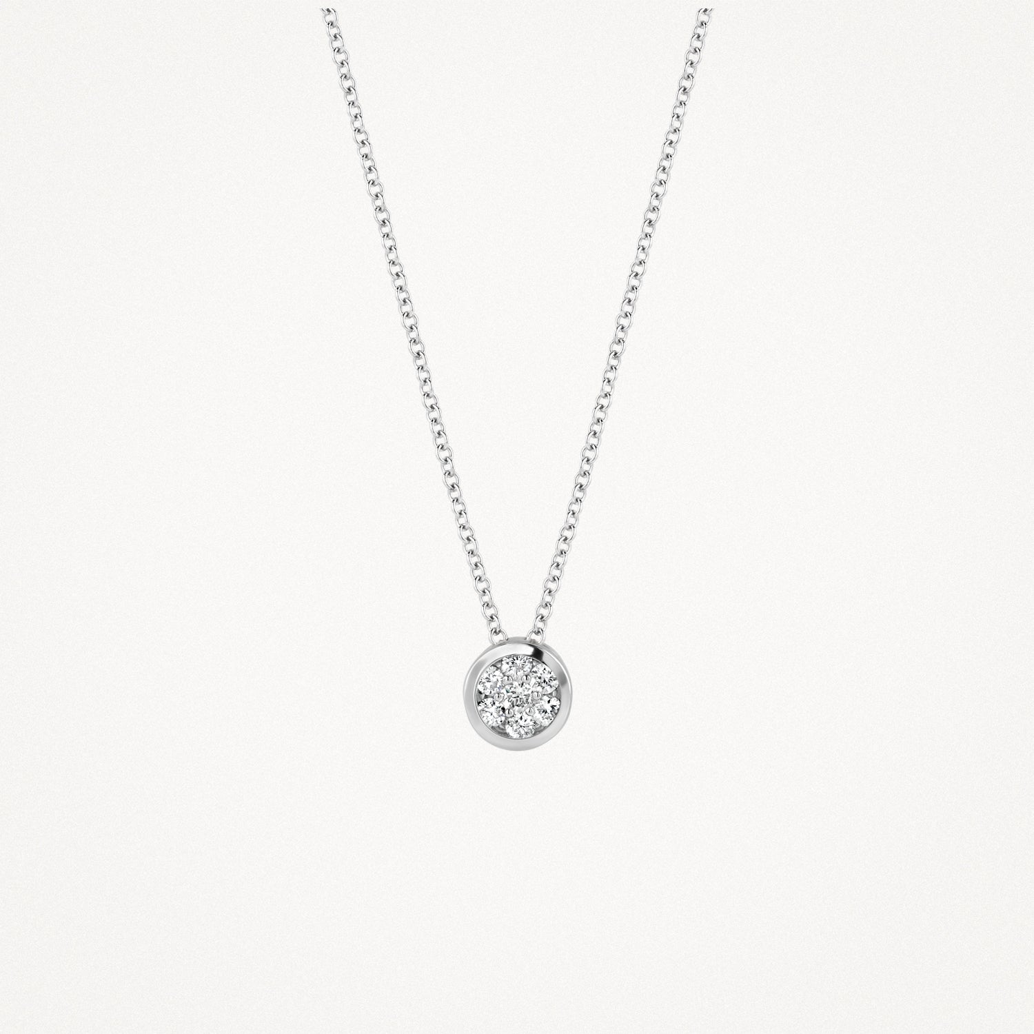 Necklace 3601BDI - 14k Yellow and White Gold with diamond