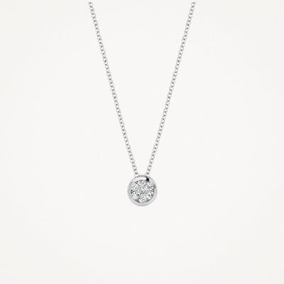 Necklace 3601WDI - 14k White gold with Diamond