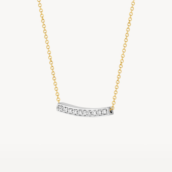 Halskette 3605BDI - 585er Gelb- und Weißgold mit Diamant