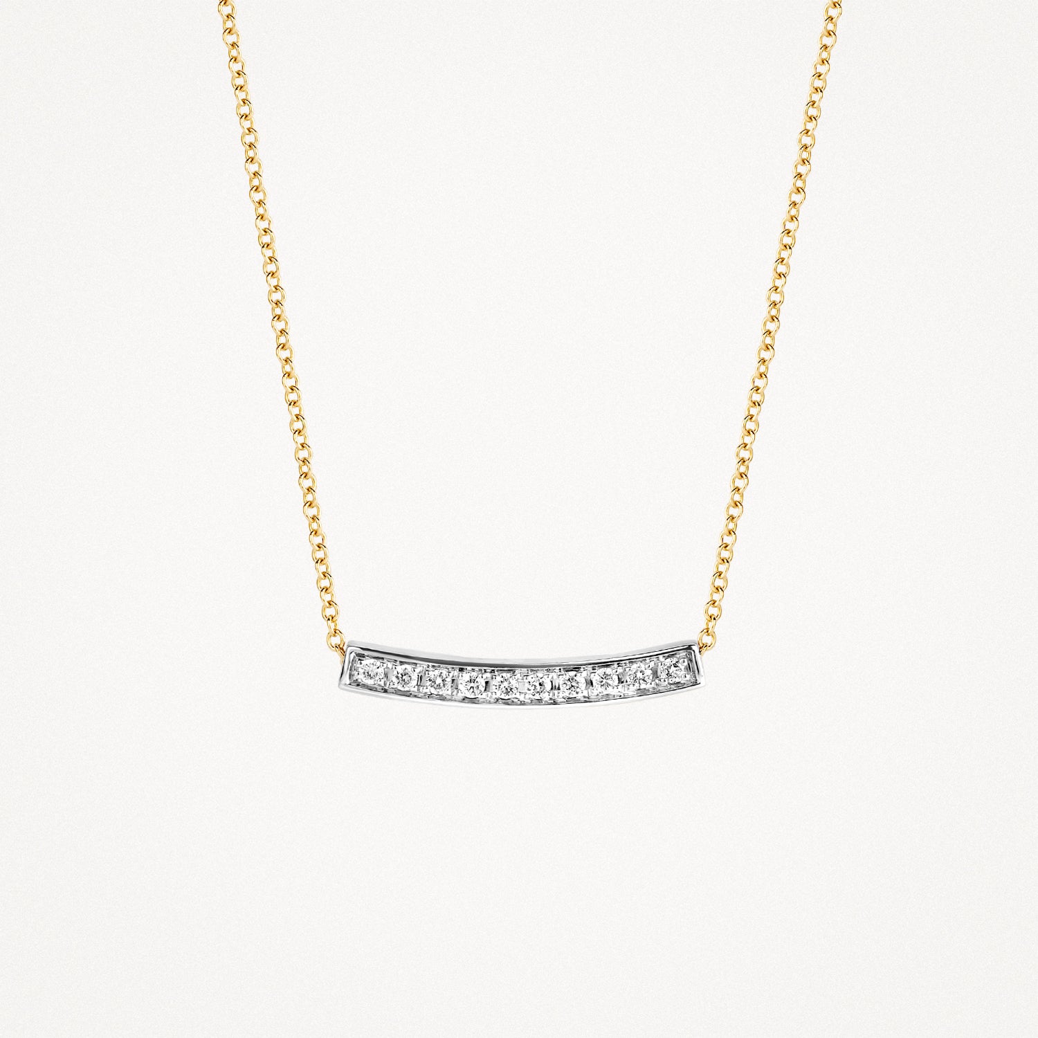 Halskette 3605WDI - 585er Weißgold mit Diamant