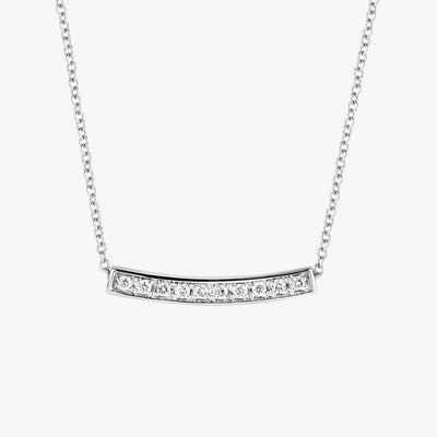 Diamond necklace 3605WDI - 14k White gold