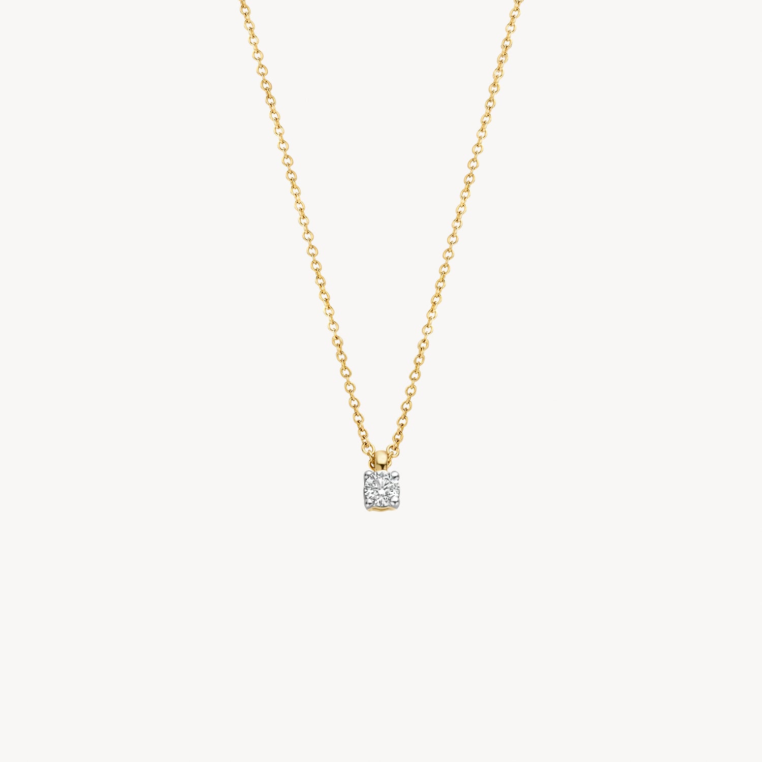 Necklace 3610YDI - 14k Yellow and white gold