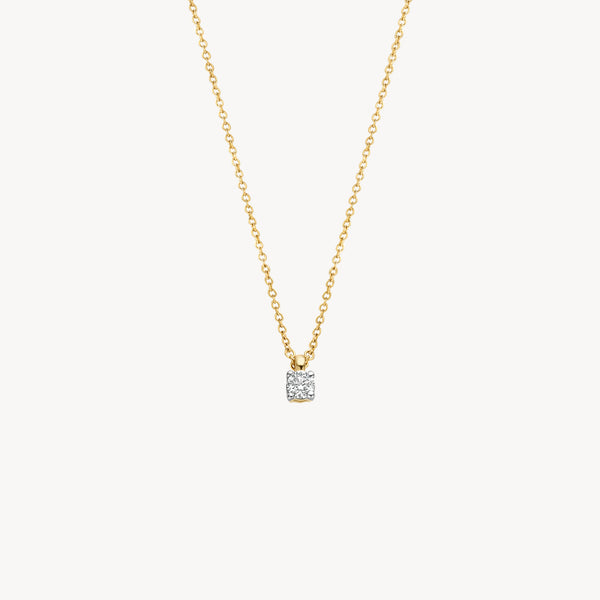 Necklace 3610YDI - 14k Yellow and white gold