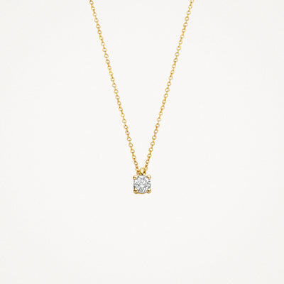 Diamond necklace 3611YDI - 14k Yellow and white gold